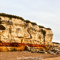 Buy canvas prints of The colourful Hunstanton cliffs by Sam Owen