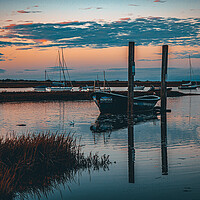 Buy canvas prints of A beautiful evening with a lovely boat by Sam Owen