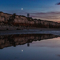 Buy canvas prints of reflections at Hunstanton by Sam Owen