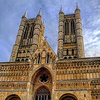 Buy canvas prints of Lincoln Cathedral  by AJS Photography
