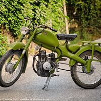 Buy canvas prints of Vintage Italian moped Motom 48 by Antonio Gravante