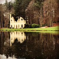 Buy canvas prints of Pains Hill Park Abbey Ruins by Chris Bos