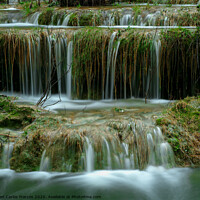Buy canvas prints of Natural water ladder in the river by Juan Carlos Marcos