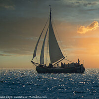 Buy canvas prints of Sailing into the sunset by Marketa Zvelebil