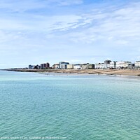 Buy canvas prints of Worthing sea front view by Charlotte Smith