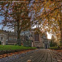Buy canvas prints of Leighton Buzzard Church in Autumn by Daniel Durgan