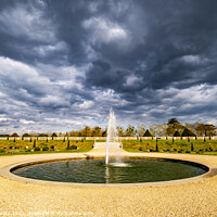 Buy canvas prints of Fountain Hampton Court Palace by Hiran Perera