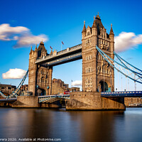 Buy canvas prints of Tower Bridge and the Thames by Hiran Perera