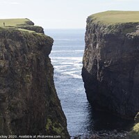 Buy canvas prints of Cliffs at Eshaness, Shetland by Terri Mackay