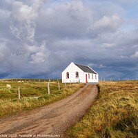 Buy canvas prints of Sand Baptist Church, Shetland by Terri Mackay