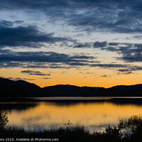 Buy canvas prints of Loch Awe Sunset by Mike Byers