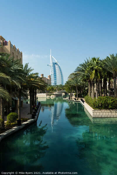 Burj Al Arab, Dubai Picture Board by Mike Byers