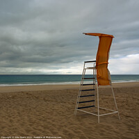 Buy canvas prints of "Solitude at Porto Santo Beach" by Mike Byers