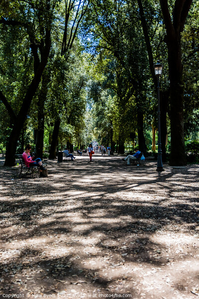 Tranquility in Villa Borghese Park Picture Board by Mike Byers