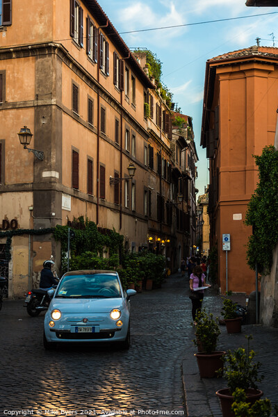"Enchanting Twilight in Trastevere" Picture Board by Mike Byers