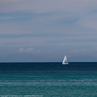 Buy canvas prints of Serene Sailing Journey amid Greek Isles by Mike Byers