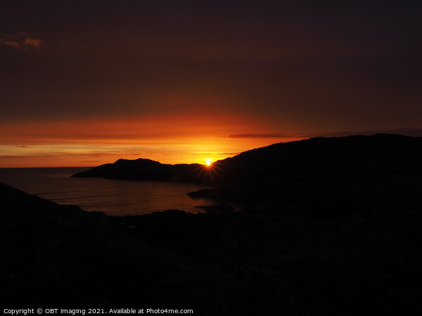 Sunset Gold at Achmelvich West Highland Scotland Picture Board by OBT imaging
