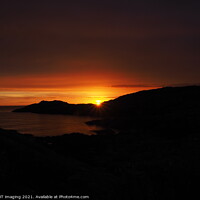 Buy canvas prints of Sunset Gold at Achmelvich West Highland Scotland by OBT imaging