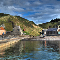 Buy canvas prints of Crovie Fishing Village North East Scotland   by OBT imaging