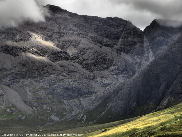 Black Cuillin Mountain Rock Isle Of Skye  Picture Board by OBT imaging