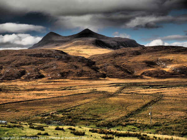 Cul Mor Assynt From Inchnadamph West Sutherland Sc Picture Board by OBT imaging
