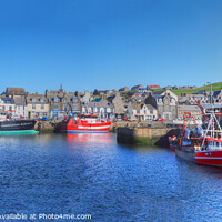 Buy canvas prints of Macduff Harbour Banffshire Scotland by OBT imaging