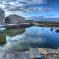 Buy canvas prints of Serene Beauty of Portsoy Harbour by OBT imaging