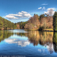 Buy canvas prints of Scottish Highland Landscape Secret Fairytale Loch Reflection  by OBT imaging