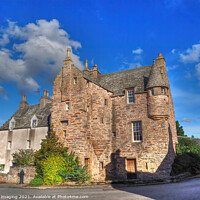 Buy canvas prints of 1592 Fordyce Village Castle Aberdeenshire Near Portsoy  by OBT imaging