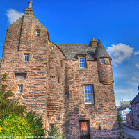 Buy canvas prints of 1592 Fordyce Village Castle Near Portsoy Scotland  by OBT imaging