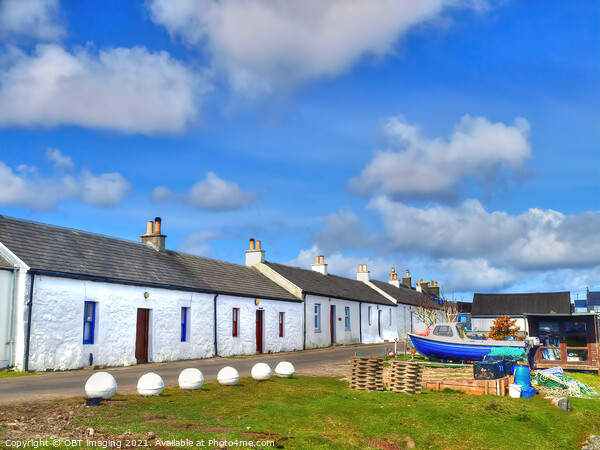 Arinagour Village Main Street Isle Of Coll Western Isles Scotland Picture Board by OBT imaging
