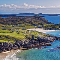 Buy canvas prints of Achmelvich Bay Beaches Assynt Highland Scotland by OBT imaging