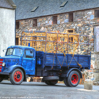 Buy canvas prints of Bedford 0-Type Vintage Lorry Retro British Truck  by OBT imaging