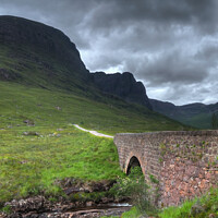 Buy canvas prints of Bridge Into Drama, Entering The Bealach Na Ba Pass To Applecross by OBT imaging