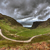 Buy canvas prints of Bealach Na Ba Mountain Pass Road To Applecross West Highland Scotland by OBT imaging