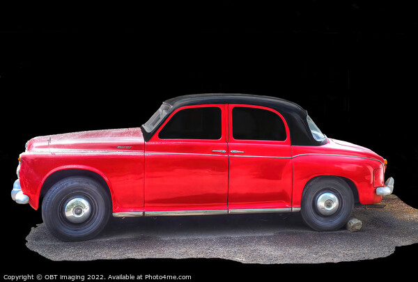 Red Rover 100 Best Of Retro British Car Picture Board by OBT imaging