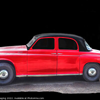 Buy canvas prints of Red Rover 100 Best Of Retro British Car by OBT imaging