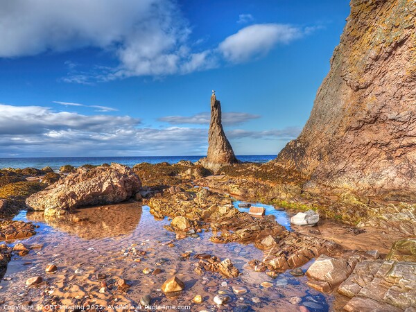 The Cullen Rocks Morayshire Scotland Picture Board by OBT imaging