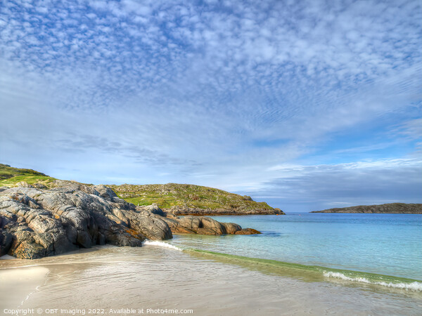 Achmelvich Bay Assynt Morning Sky Wave Light Picture Board by OBT imaging