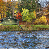 Buy canvas prints of The Great River Spey The Whisky River At Macallan Distillery by OBT imaging