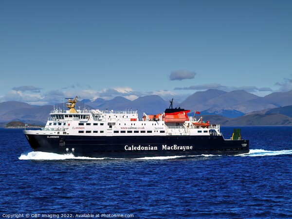 The Clansman Caledonian MacBrayne Ferry Picture Board by OBT imaging