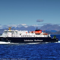 Buy canvas prints of The Clansman Caledonian MacBrayne Ferry by OBT imaging