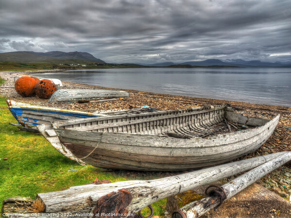 Achiltibuie Badentarbet Bay Nostalgic Boat Relics  Picture Board by OBT imaging