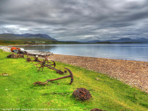Achiltibuie Badentarbet Bay Anchors, Scotland Picture Board by OBT imaging