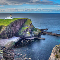 Buy canvas prints of Stoer Lighthouse Sutherland Scottish Highlands by OBT imaging
