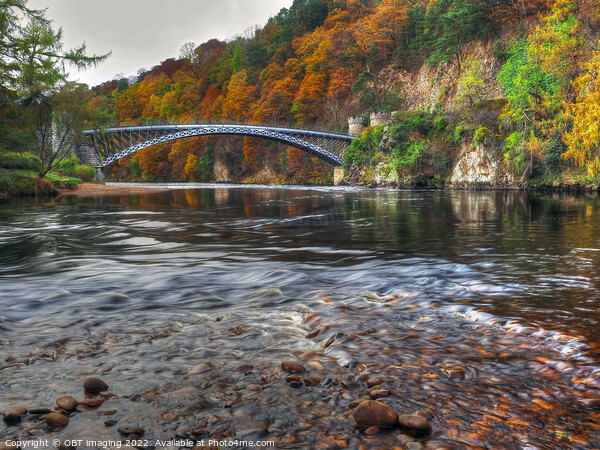1812 Thomas Telford Craigellachie Bridge River Spey Scottish Highlands  Picture Board by OBT imaging
