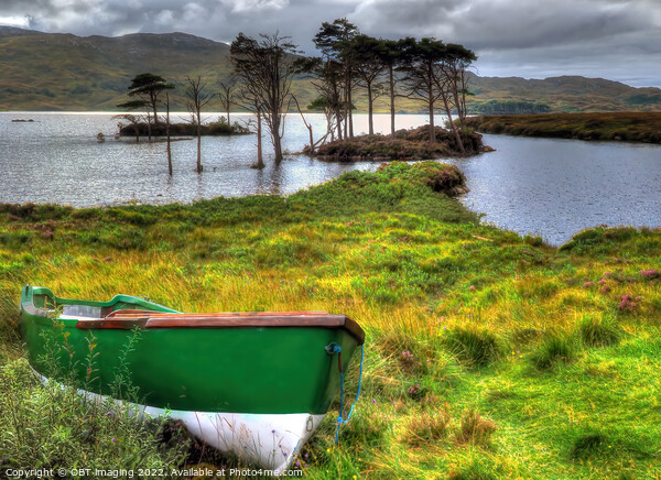Loch Assynt Lochinver Road North West Scotland Picture Board by OBT imaging