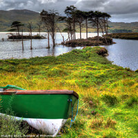 Buy canvas prints of Loch Assynt Lochinver Road North West Scotland by OBT imaging