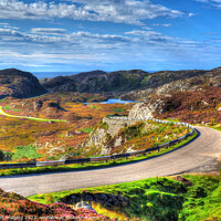 Buy canvas prints of On The North Coast 500 Route Rural Assynt West Coast Highland Scotland by OBT imaging