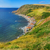 Buy canvas prints of Crovie North East Scotland Fishing Village Cottage by OBT imaging